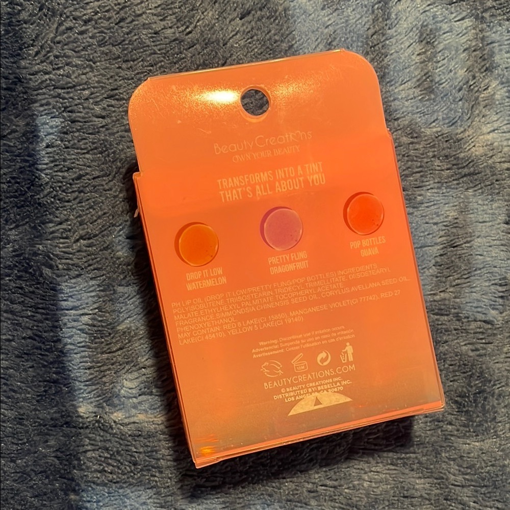 Beauty Creations PH Lip Oils Set - Watermelon, Dragonfruit, Guava - Picture 2 of 2